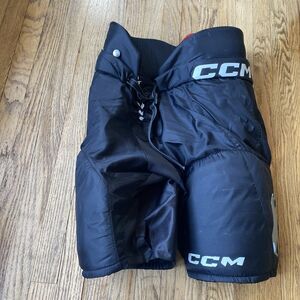 CCM Jetspeed Next Ice Hockey Pants Senior Size XL Black (1003-4937) See Photos!